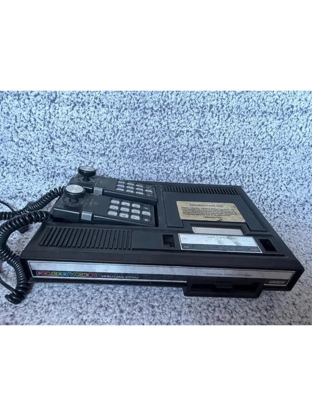 ColecoVision Video Game System Console OEM Power Supply 2 Controllers Untested